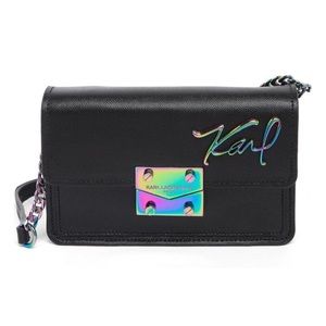 Karl Lagerfeld Corinne Leather Crossbody Handbag